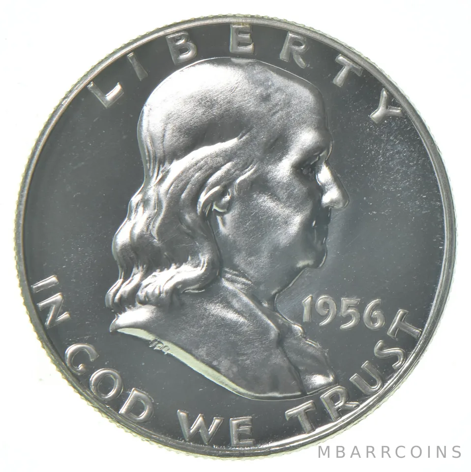 1956 Proof Franklin Half Dollar 90% Silver