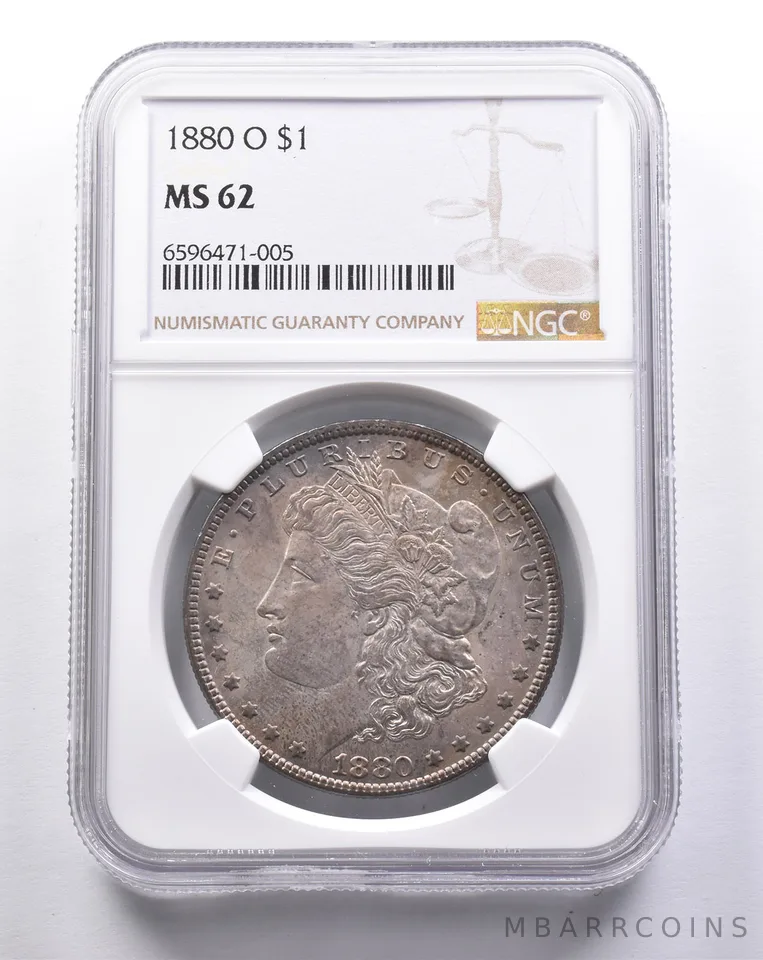 MS62 1880-O Morgan Silver Dollar NGC a3306