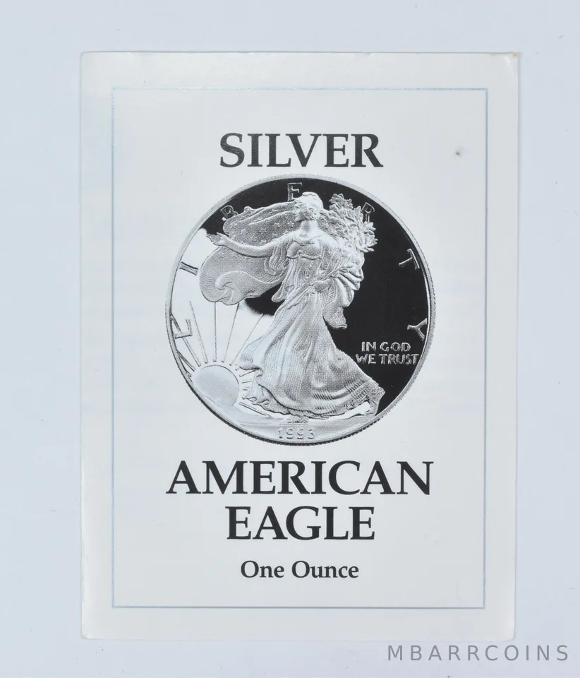 COA 1993-P American Silver Eagle Proof
