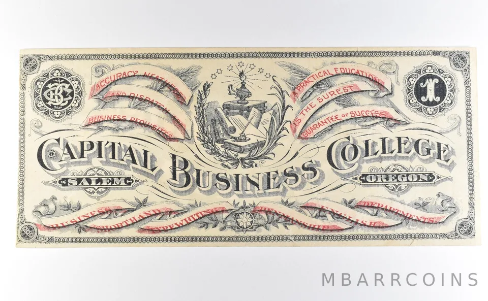 ND $1 Salem OR Capital Business College Scrip *9786