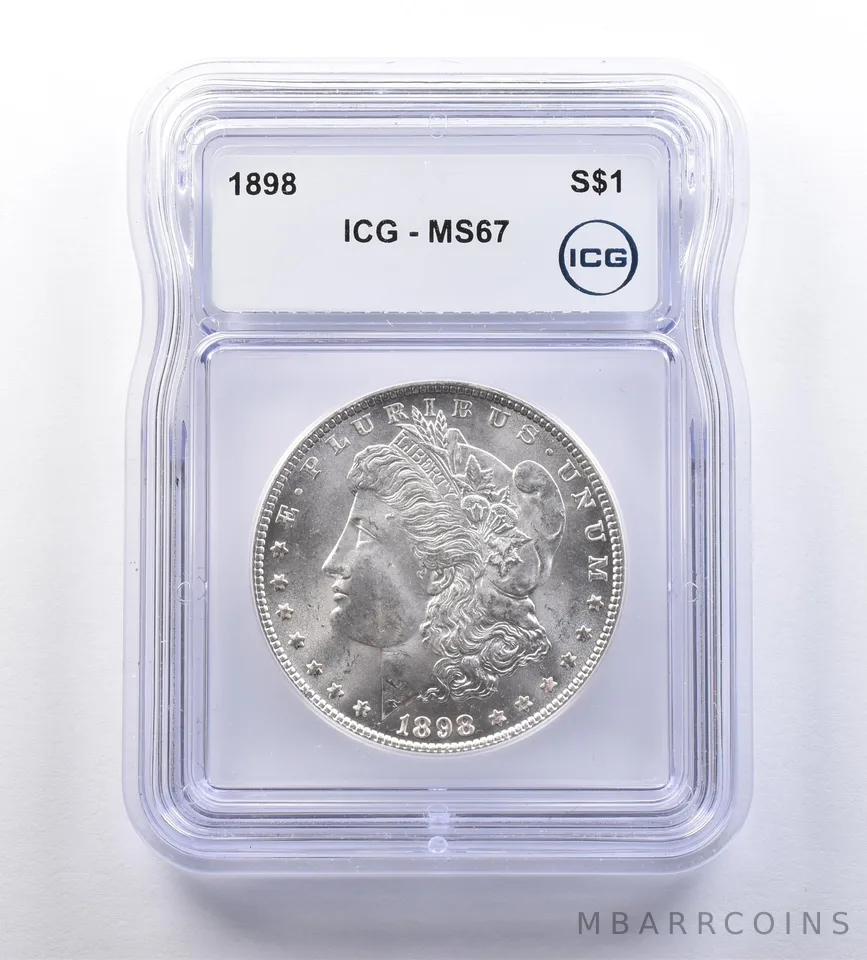 1898 Morgan Silver Dollar MS67 ICG *9163
