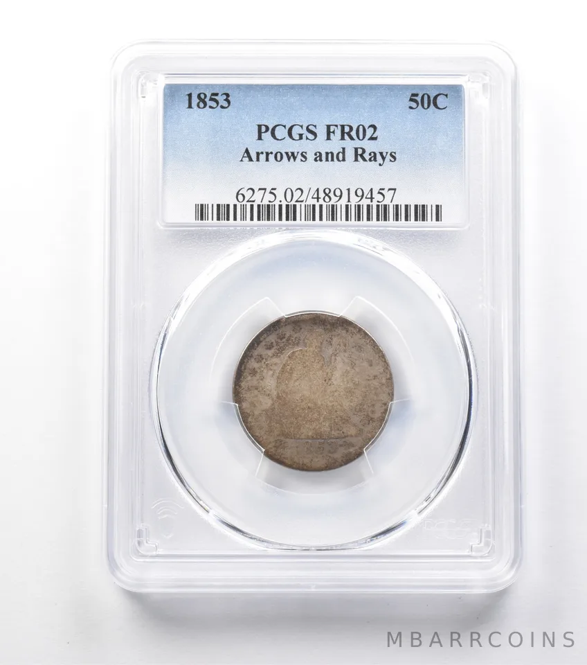 1853 Seated Liberty Quarter Arrows And Rays FR02 PCGS Lowball a9956