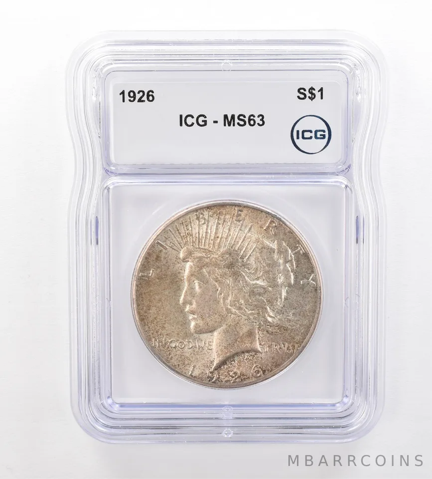 1926 Peace Silver Dollar MS63 ICG Beautiful Tone *7542