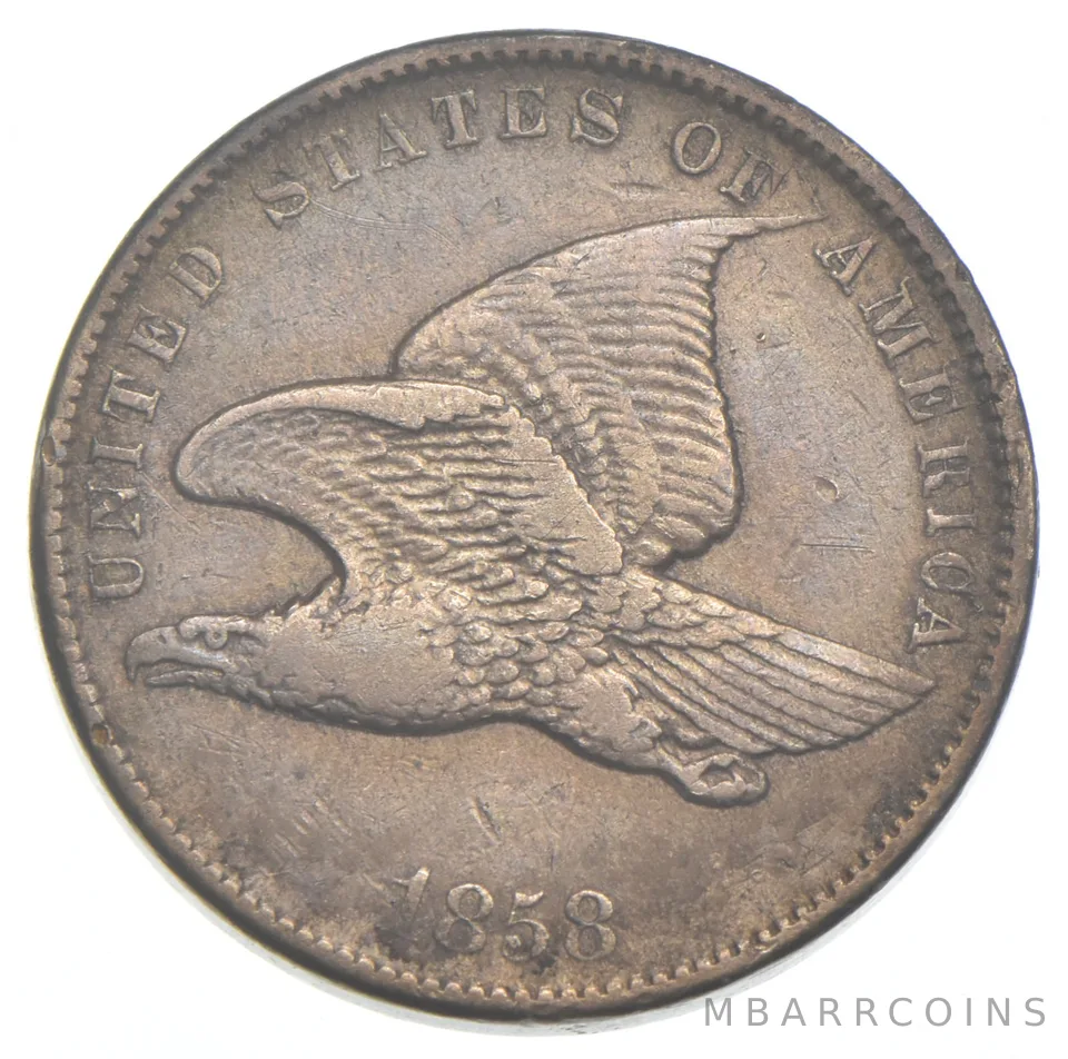 1858 Flying Eagle Cent a8262