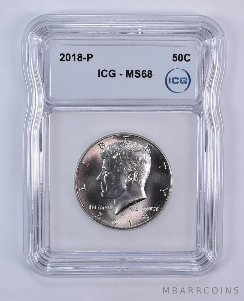 2018-P Kennedy Half Dollar MS68 ICG