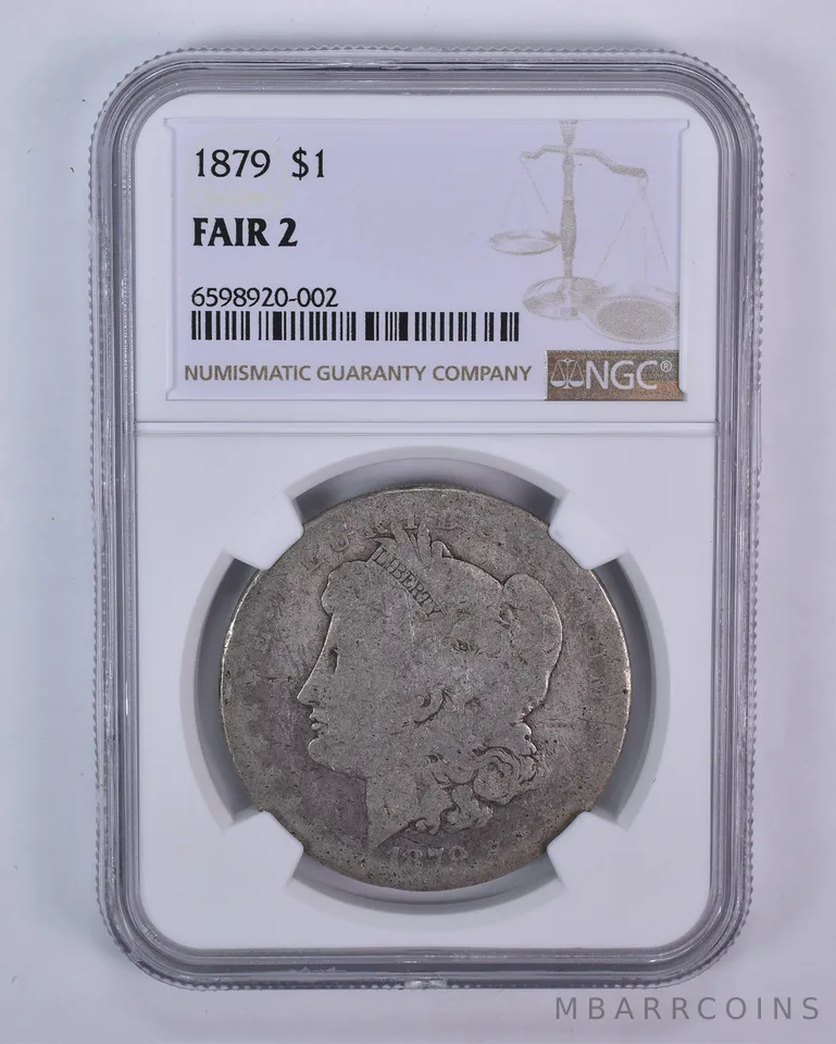 1879 Morgan Silver Dollar Fair 2 NGC Lowball