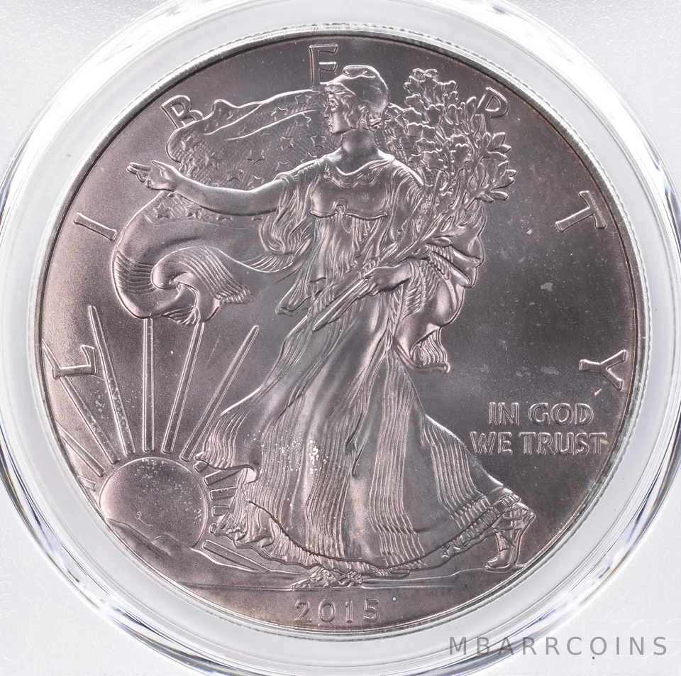 2015 American Silver Eagle MS66 PCGS Beautiful Tone *1422