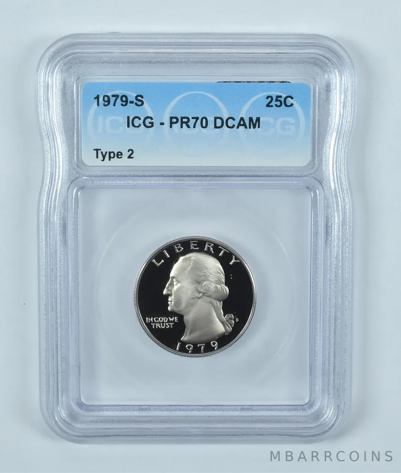 1979-S Washington Quarter Type 2 PR70 DCAM ICG