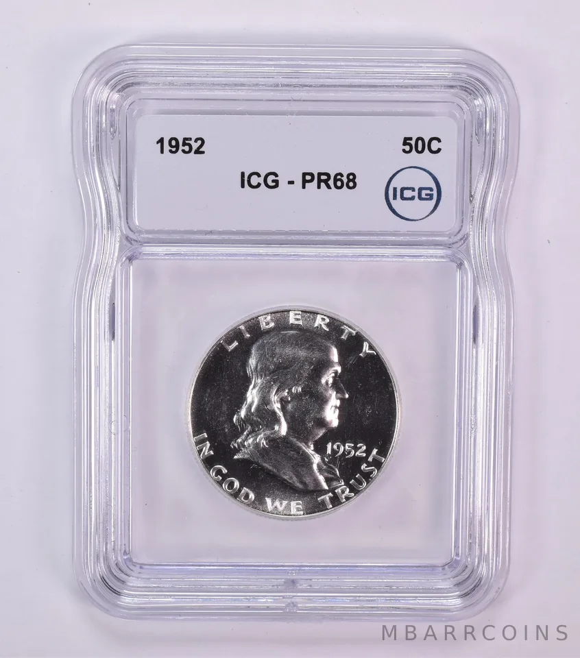 1952 Franklin Half Dollar PR68 ICG