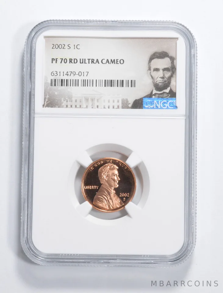 2002-S Lincoln Memorial Cent PF70 UCam NGC - Spl Lbl PR Proof
