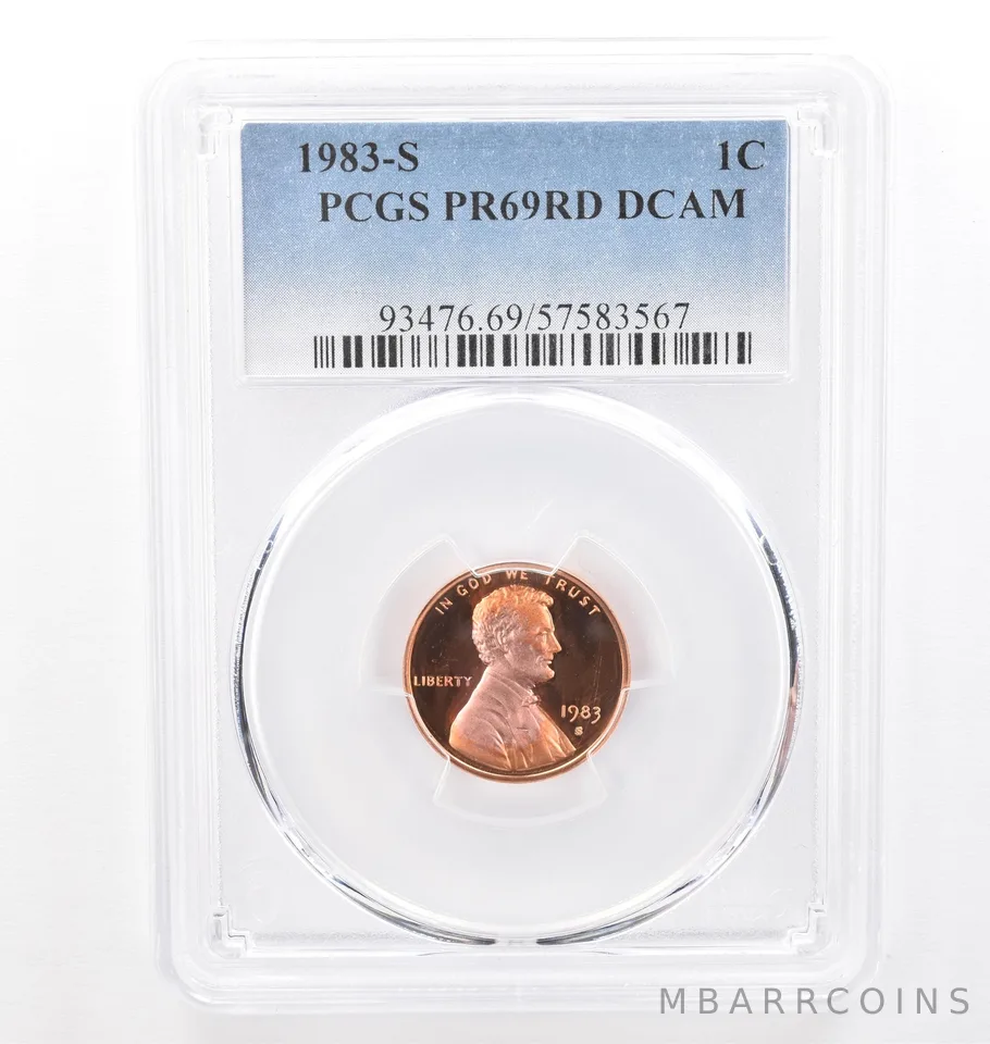 1983-S Lincoln Memorial Cent PR69 RD DCAM PCGS Beautiful Tone *7751