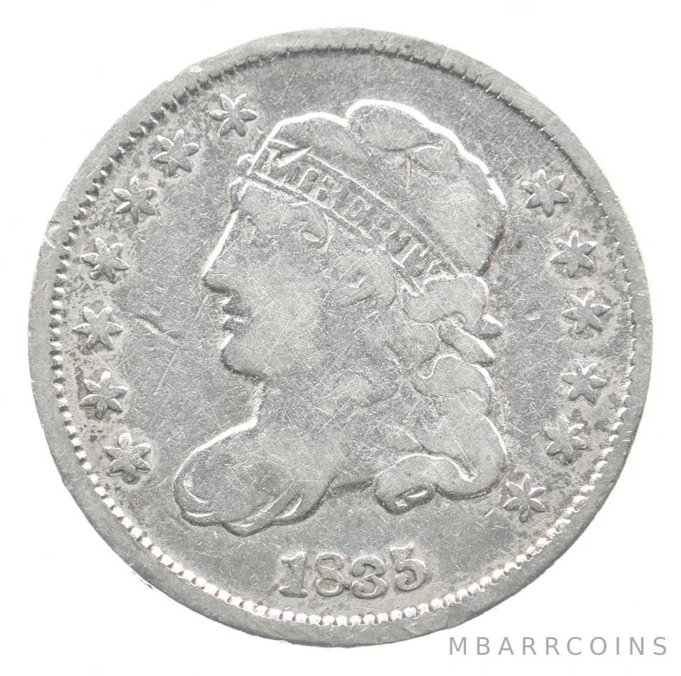 1835 Capped Bust Half Dime Small Date Small 5c *7510