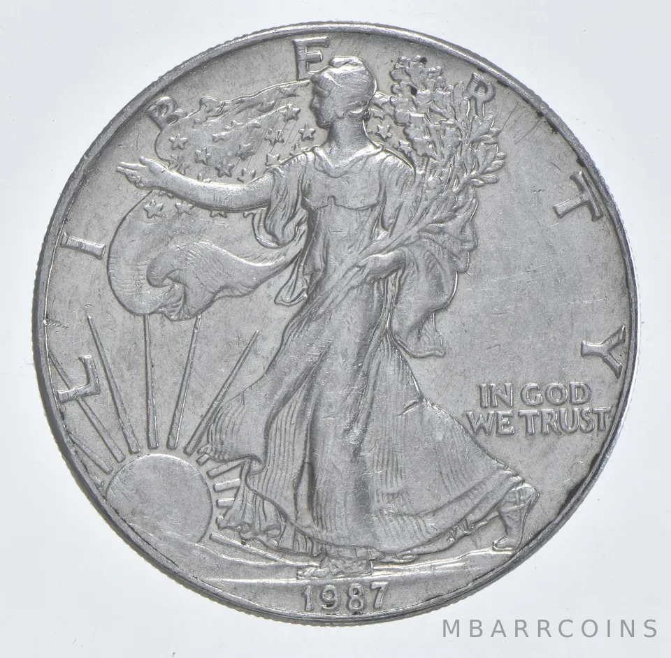 Better Date 1987 American Silver Eagle 1 Troy Oz .999 Fine Silver *124