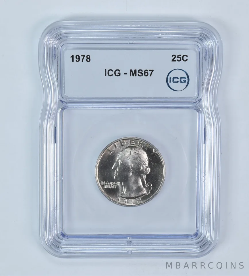 1978 Washington Quarter MS67 ICG