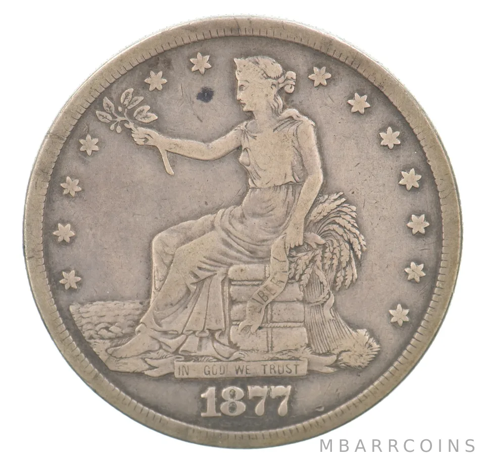 1877-S Seated Liberty Trade Dollar Nice Tone a3103