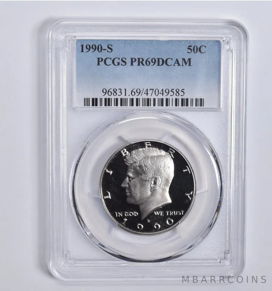 1990-S Kennedy Half Dollar PR69 DCAM PCGS Blue Lbl