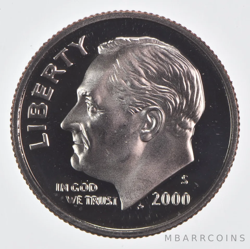 2000-S Roosevelt Dime CLAD Proof
