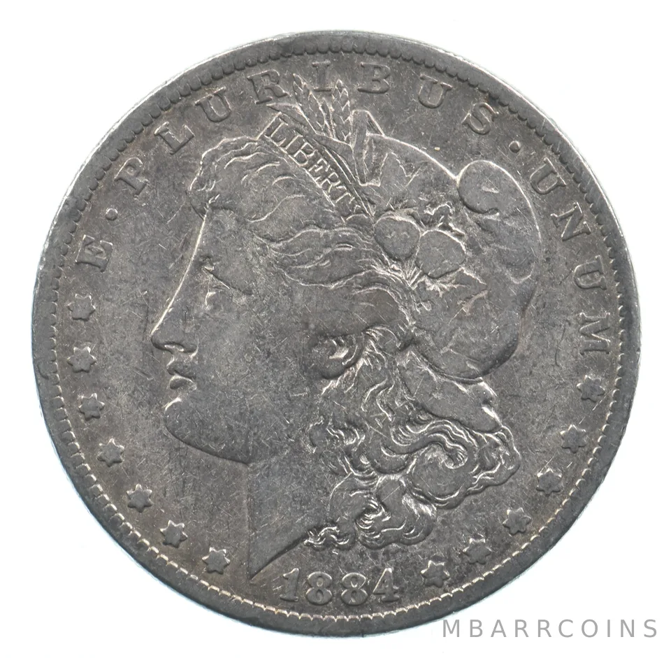 Early - 1884 Morgan Silver Dollar - 90% US Coin *871
