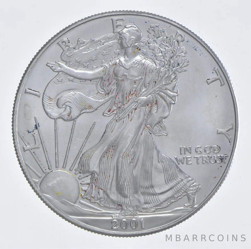 Better Date 2001 American Silver Eagle 1 Troy Oz .999 Fine Silver *170
