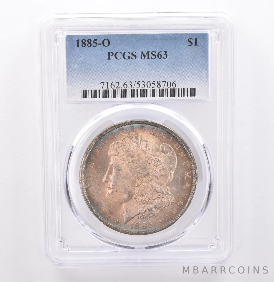 1885-O Morgan Silver Dollar MS63 PCGS Beautiful Tone *9302