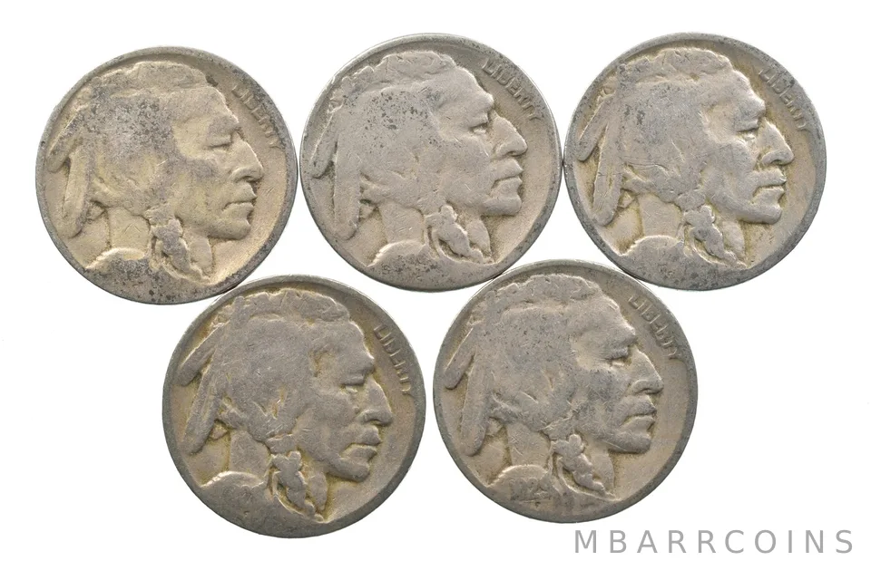 BETTER Lot Worn Date 1929-S Worn Date 1928-D 1929-D Buffalo Nickel Lot *141