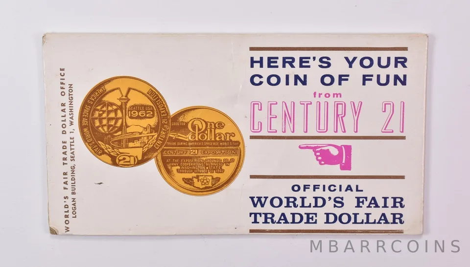 1962 Seattle World's Fair Souvenir Envelope a1827