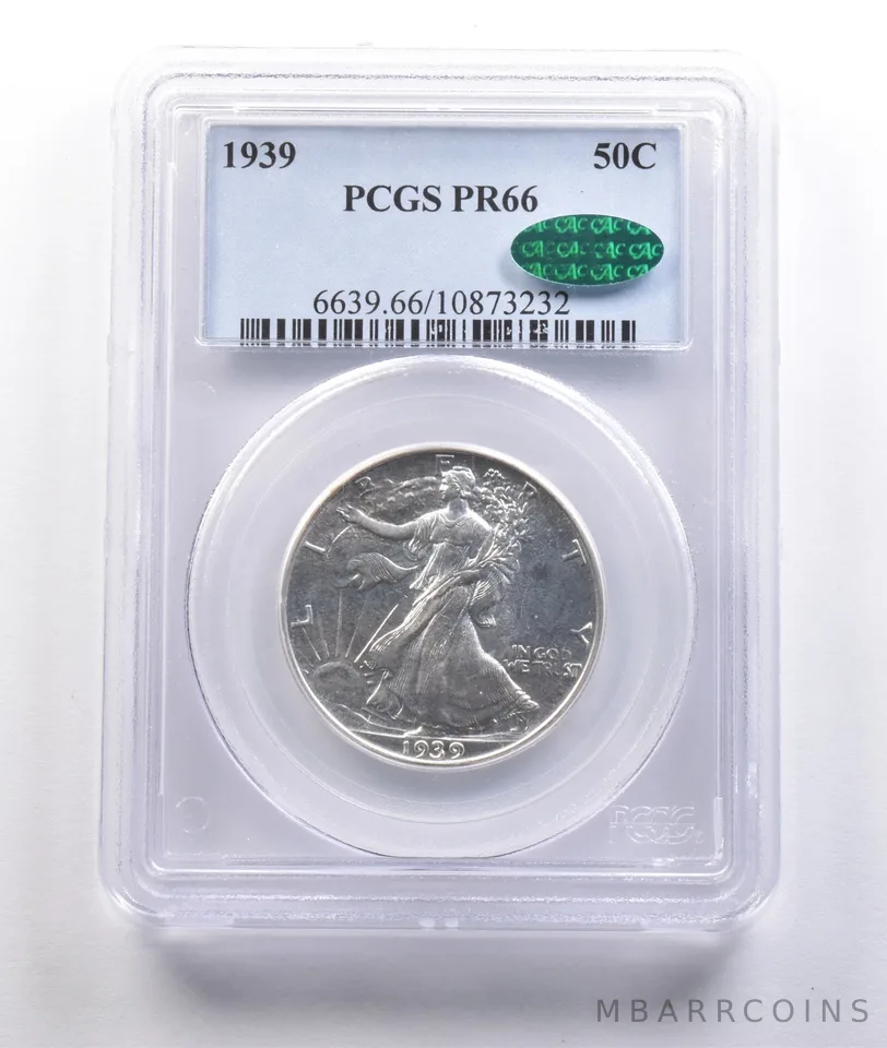 1939 Walking Liberty Half Dollar PR66 PCGS CAC *6876