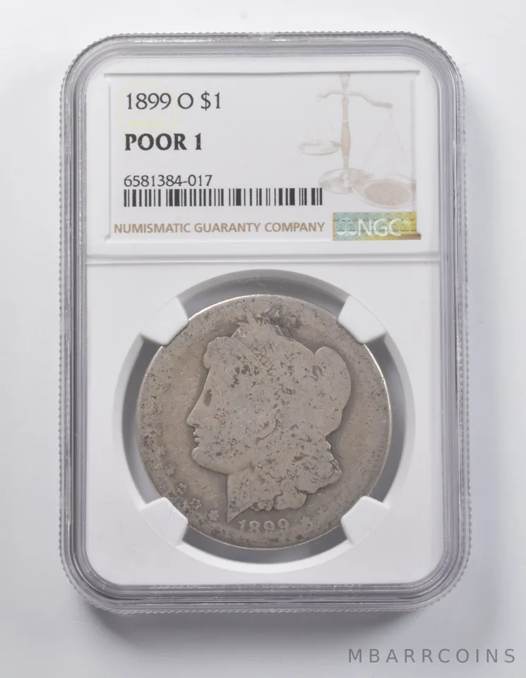 POOR 1 1899-O Morgan Silver Dollar NGC Lowball Low Ball Pocket Piece *7023
