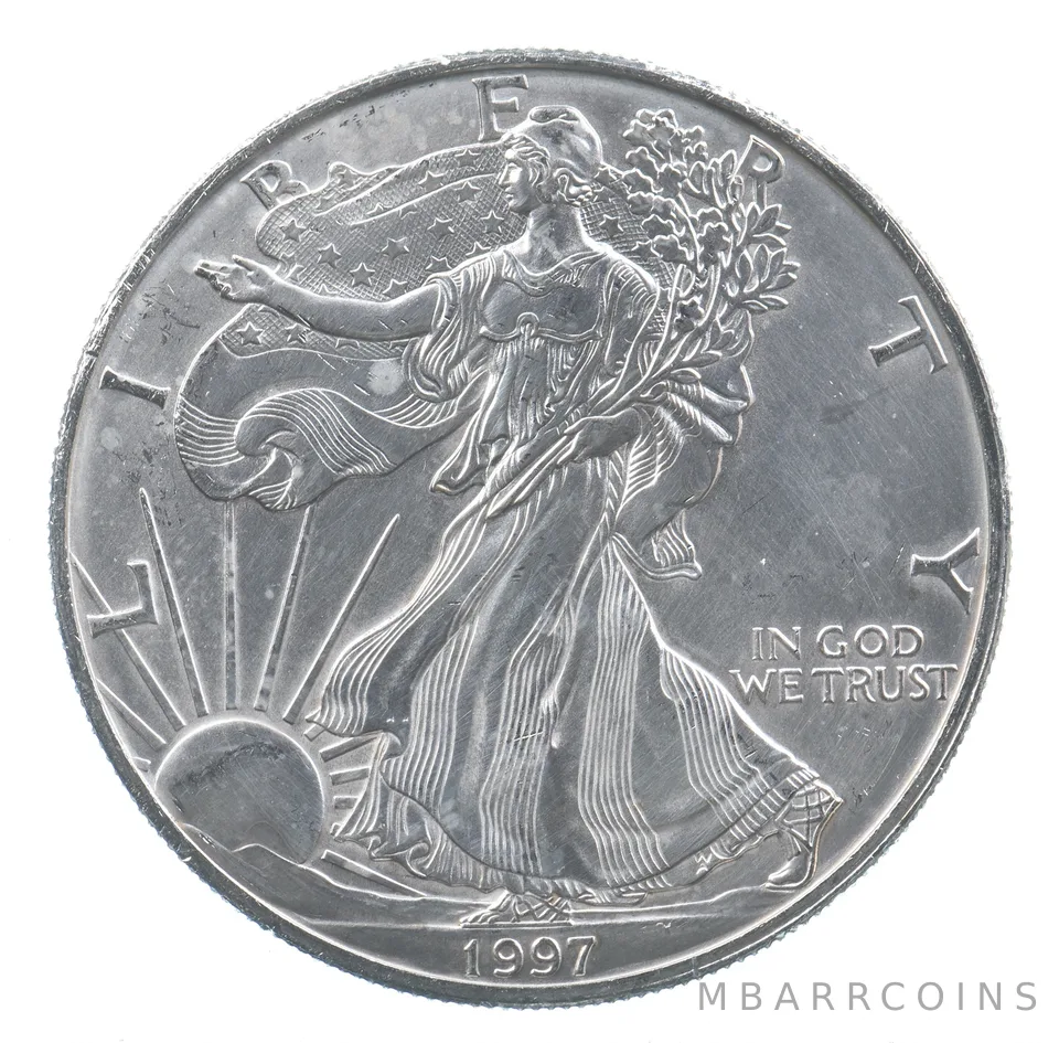 Better Date 1997 American Silver Eagle 1 Troy Oz .999 Fine Silver *765