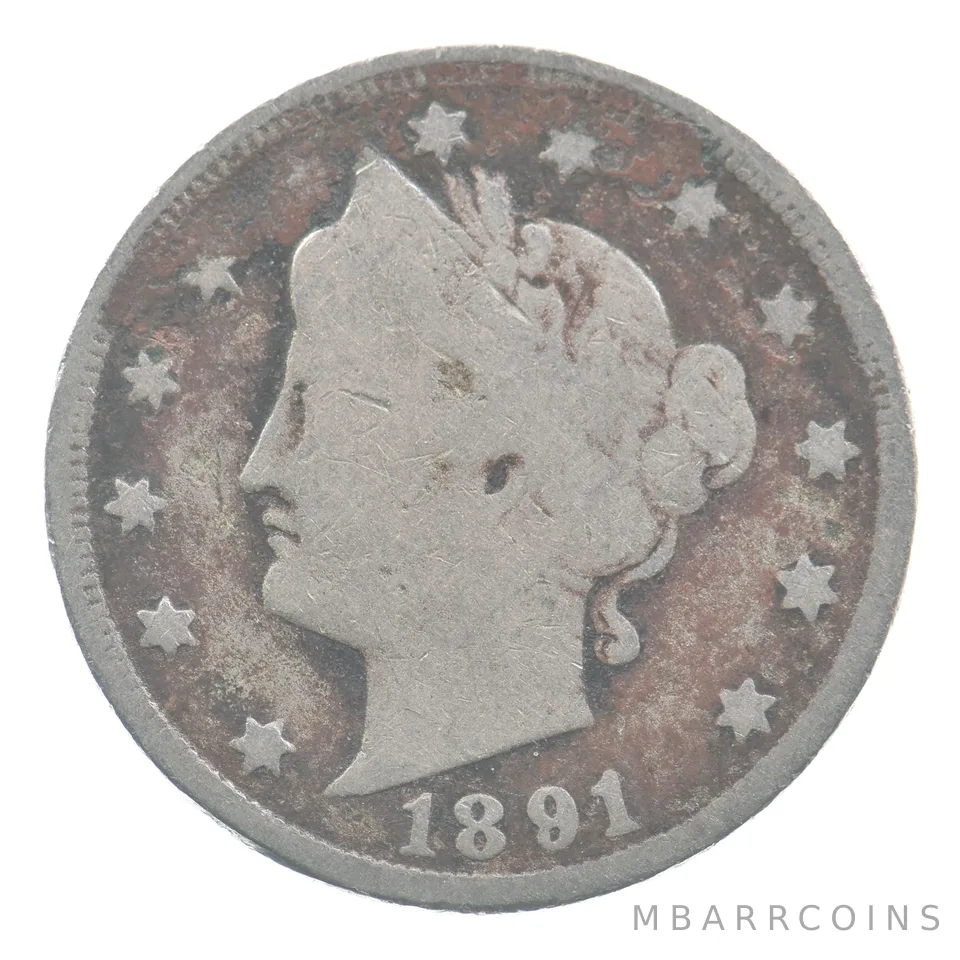 1891 Liberty V Nickel *4481