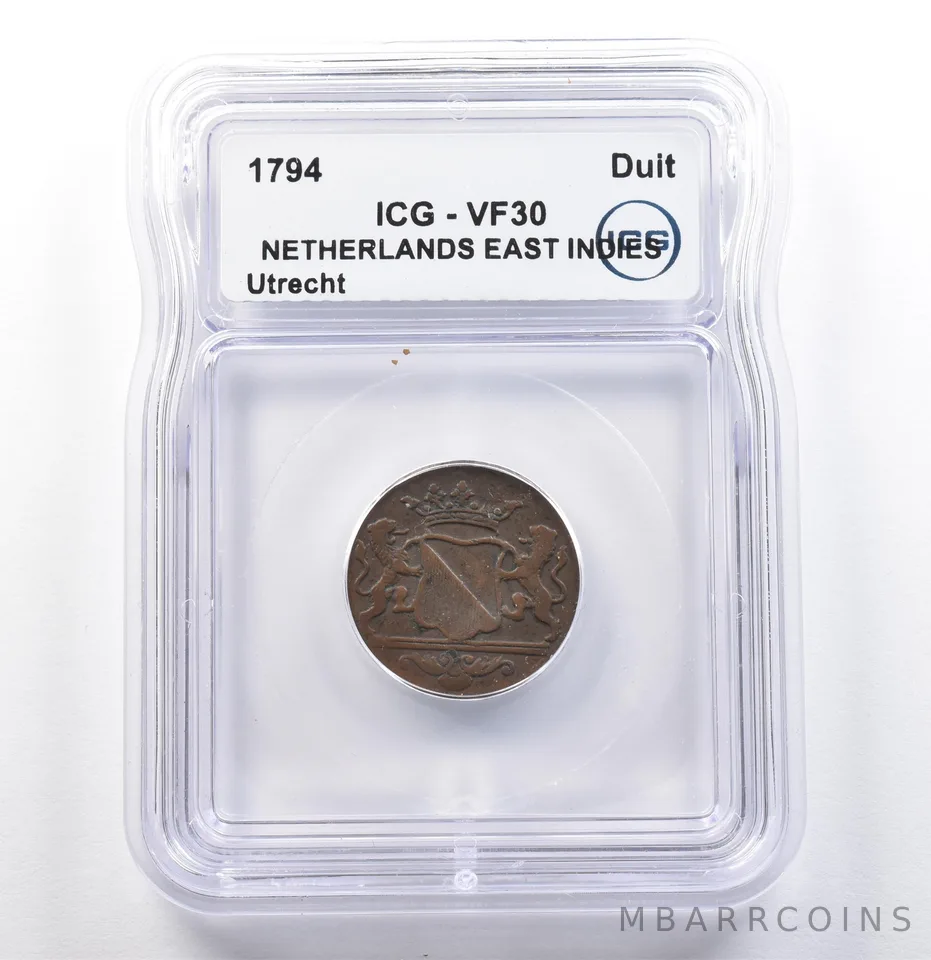 1794 Netherlands East Indies Duit Utrecht VF30 ICG *9886