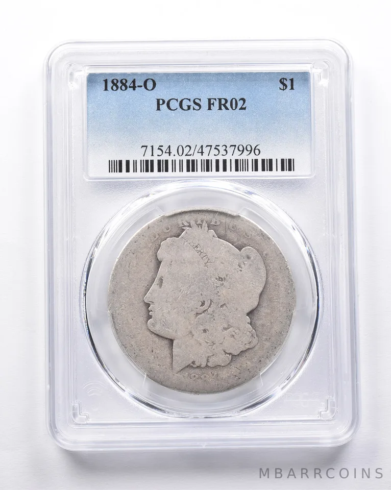 FR02 1884-O Morgan Silver Dollar PCGS Low Ball a6955