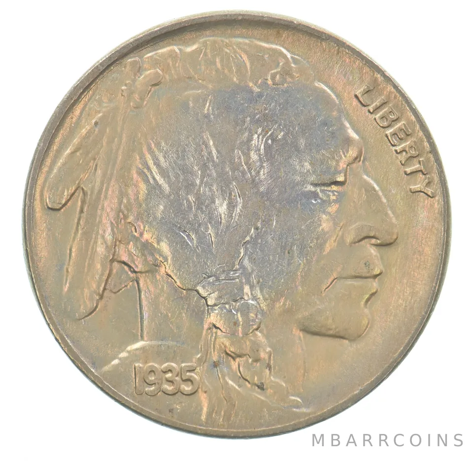 1935 Indian Head Buffalo Nickel Beautiful Tone *4157