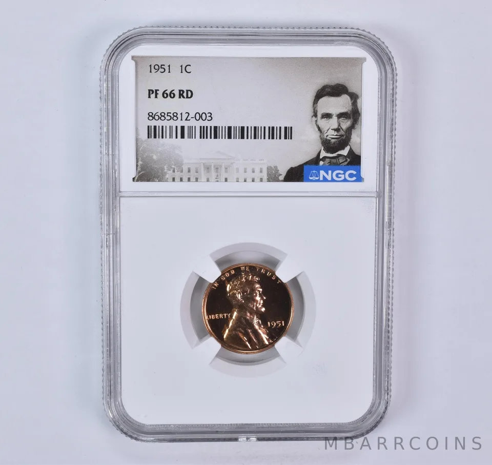 1951 Lincoln Wheat Cent PF66 RD NGC Special Label