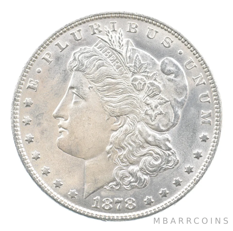 1878 Morgan Silver Dollar 7TF Reverse 1878 78 *3346