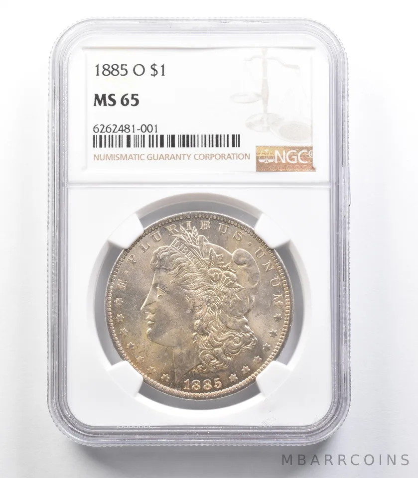 1885-O Morgan Silver Dollar MS65 NGC a3409