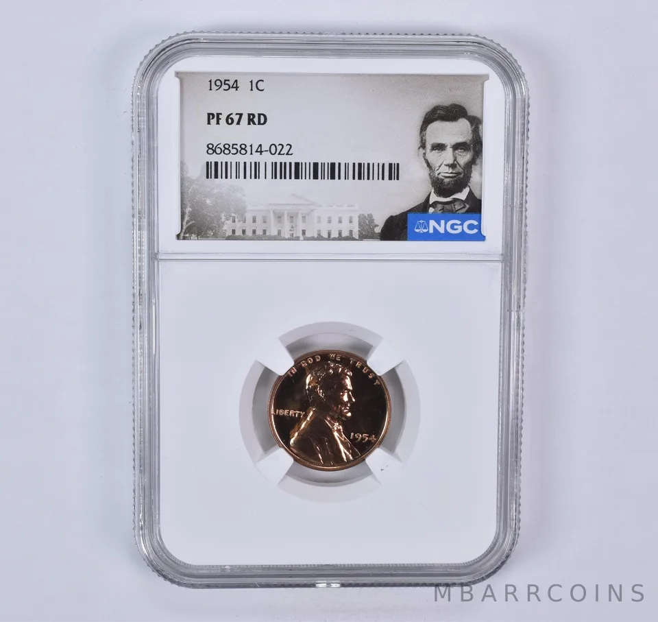 1954 Lincoln Wheat Cent PF67 RD NGC Special Label