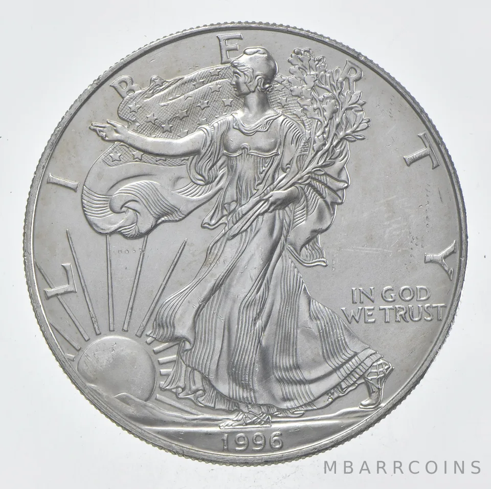 Rarest 1996 American Silver Eagle - Key Date - Rare LOW MINTAGE *342