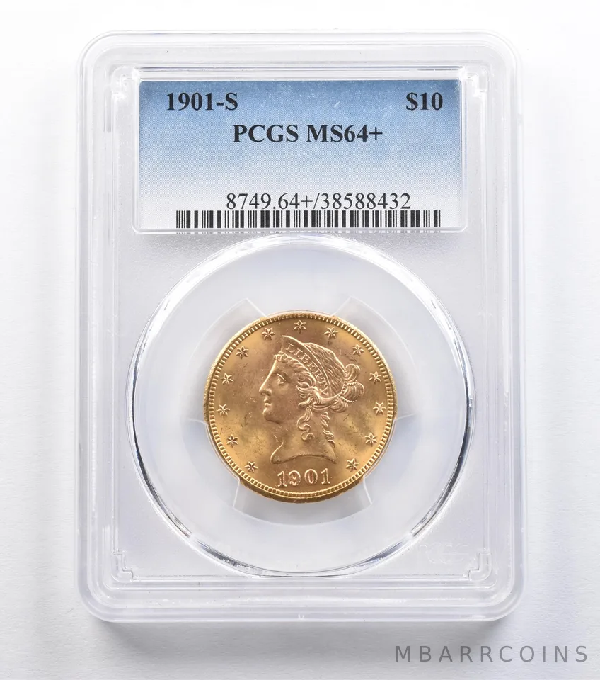 1901-S $10 Liberty Head Gold Eagle MS64+ PCGS *2231