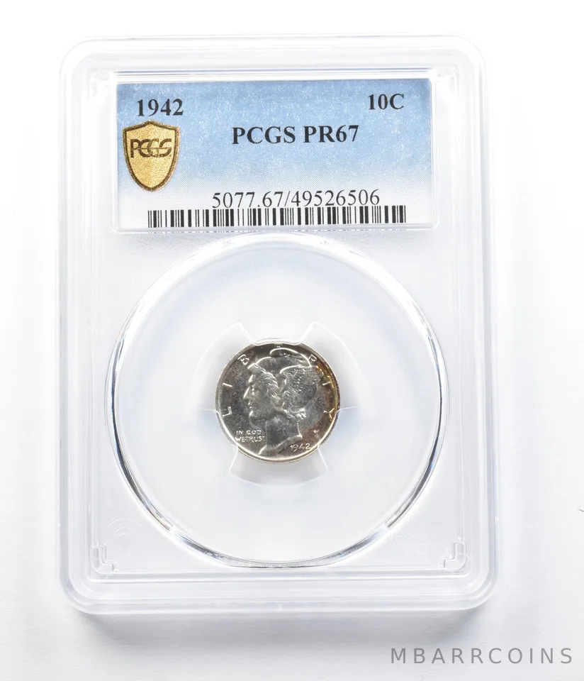 1942 Mercury Dime PR67 PCGS *4485