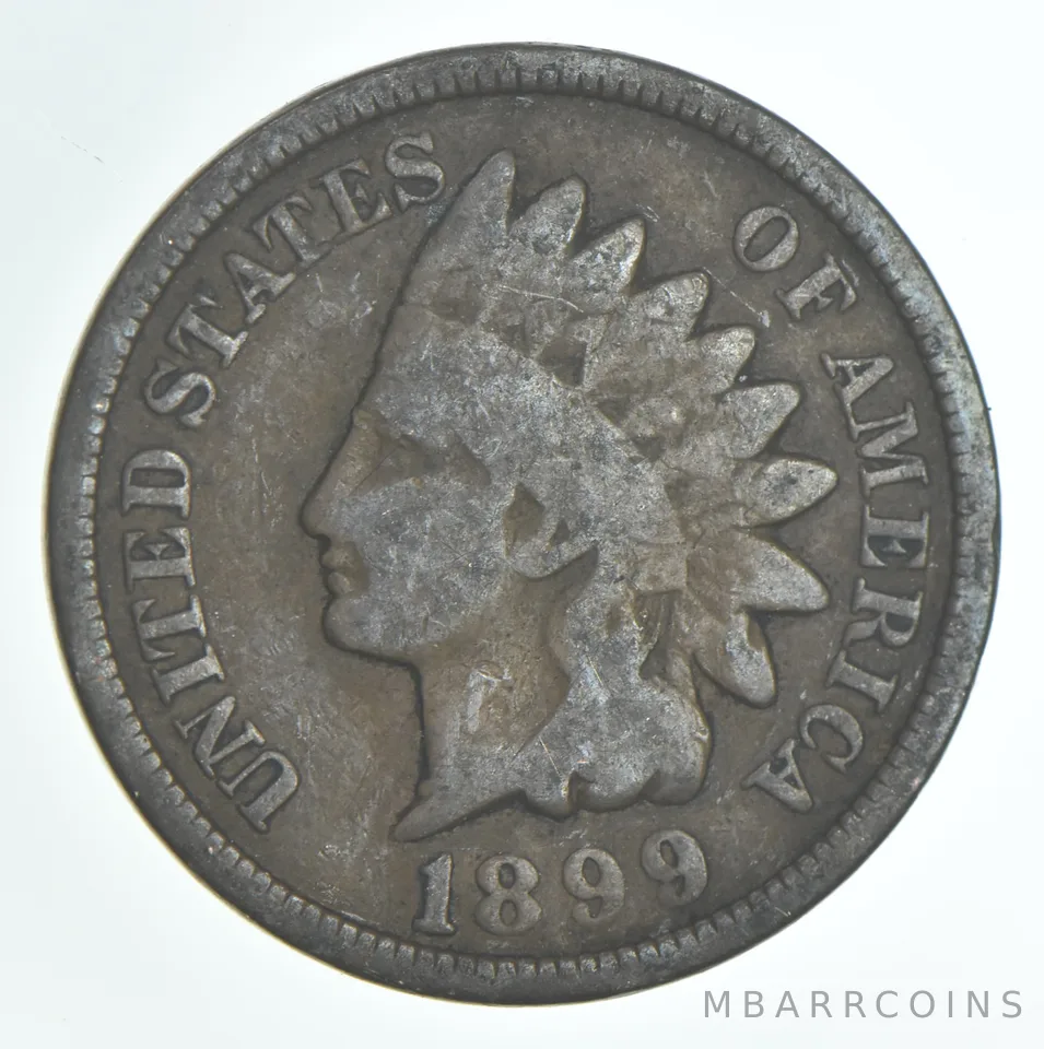 1899 Indian Head Cent AC Average Circ