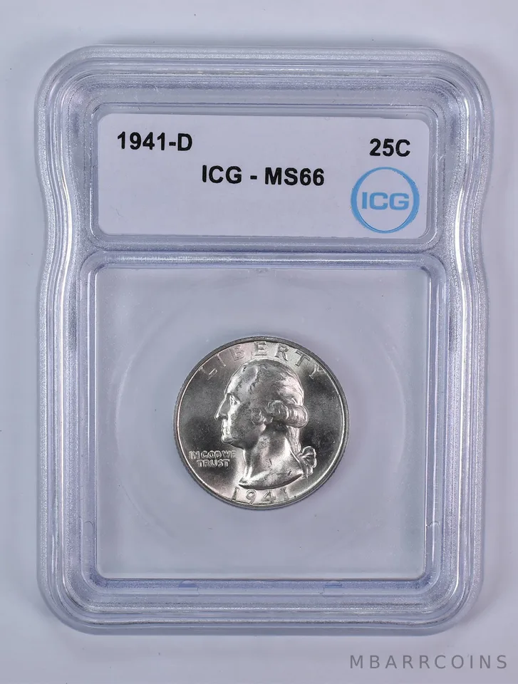 1941-D Washington Quarter MS66 ICG