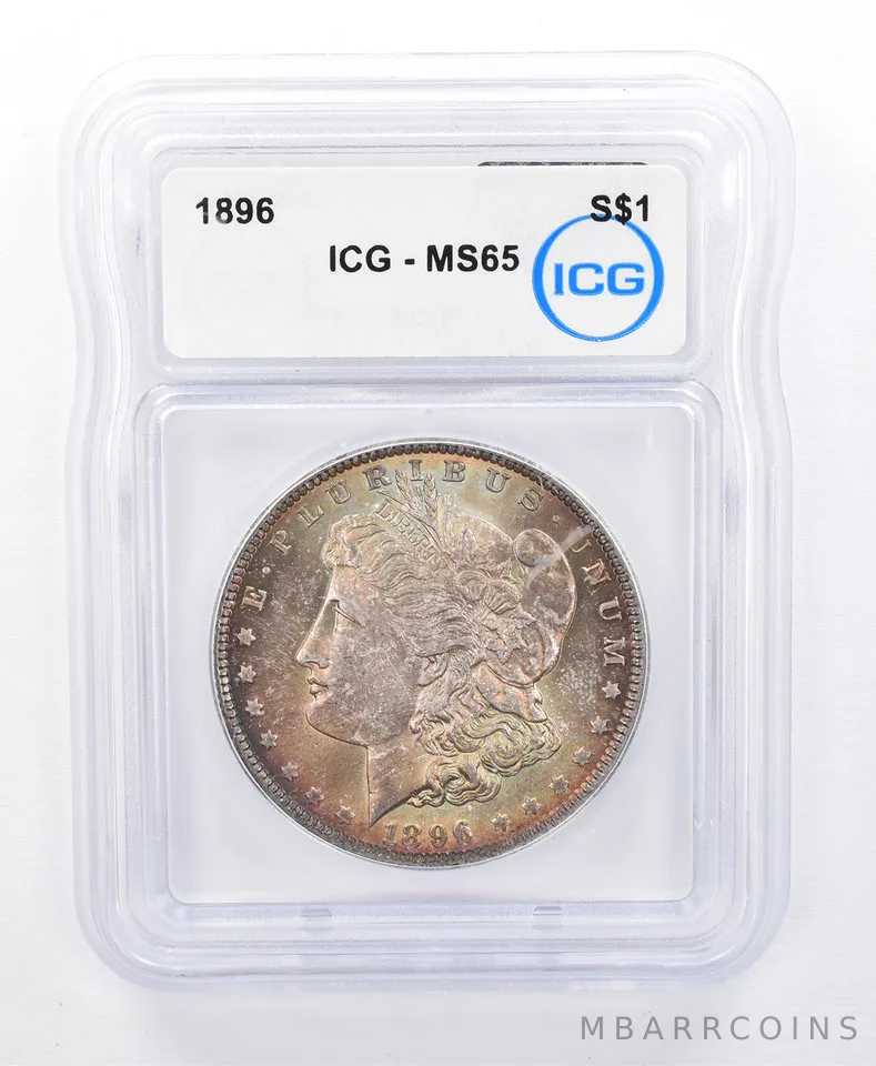 1896 Morgan Silver Dollar MS65 ICG Beautiful Tone *8714