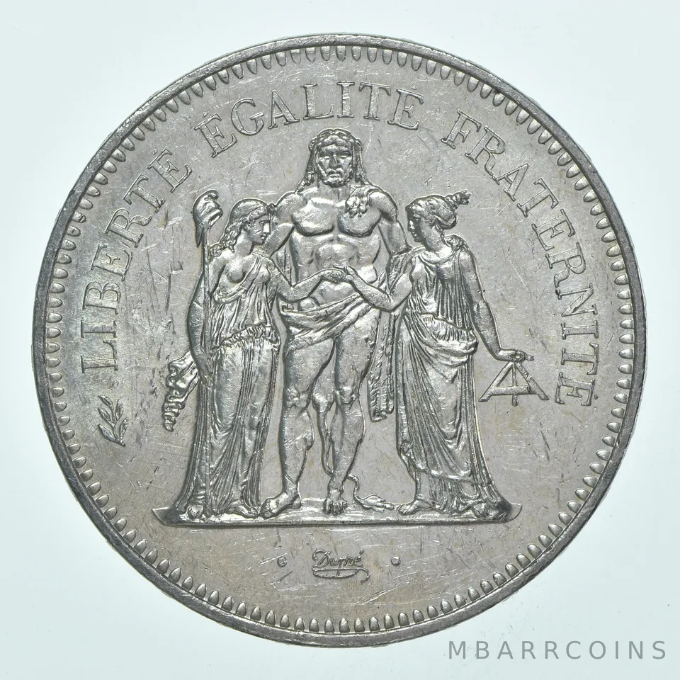 BU 1974 France 50 Francs Hercules 90% Silver