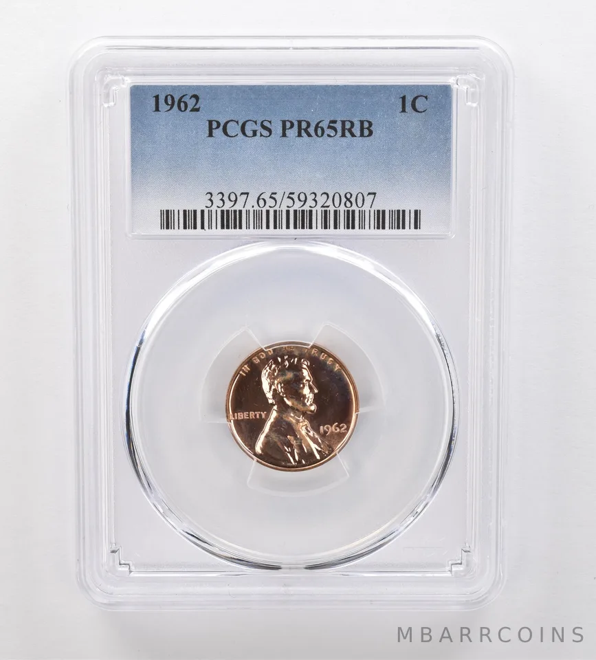 1962 Lincoln Memorial Cent PR65 RB PCGS Beautiful Tone *2070