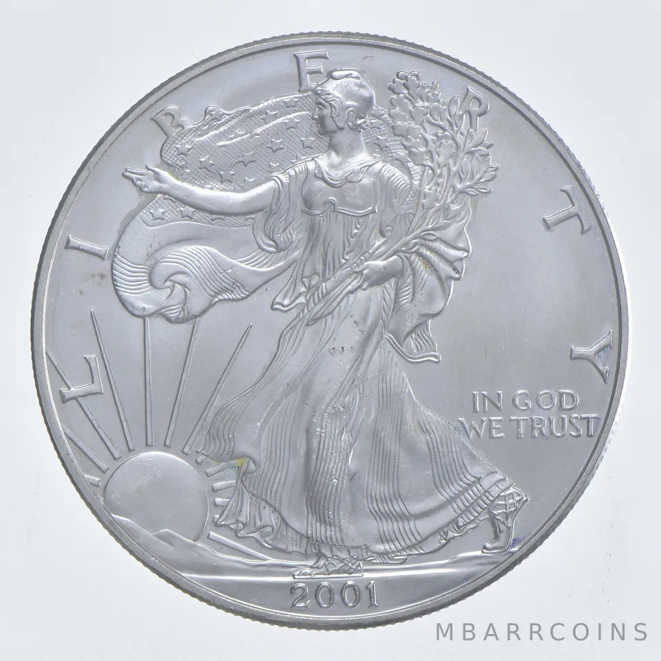 Better Date 2001 American Silver Eagle 1 Troy Oz .999 Fine Silver *212