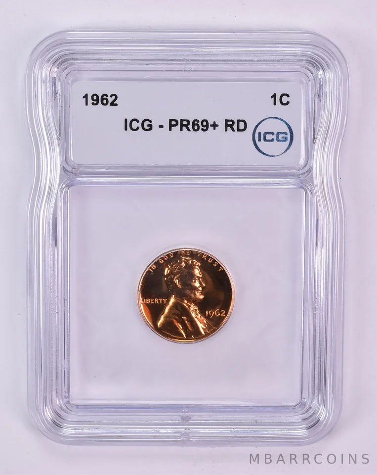 1962 Lincoln Memorial Cent PR69+ RD ICG
