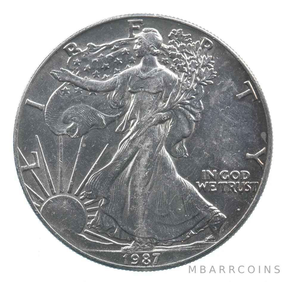 Better Date 1987 American Silver Eagle 1 Troy Oz .999 Fine Silver *642
