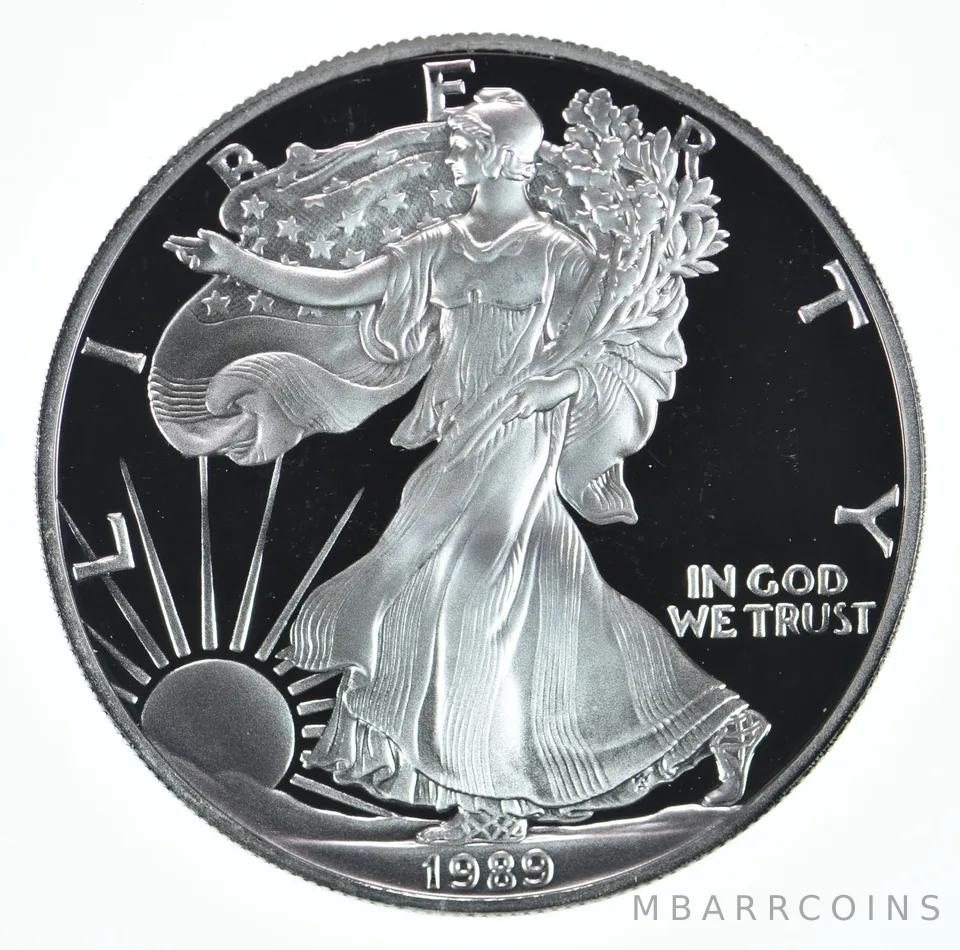 1989-S American Silver Eagle Proof Coin 1 Oz