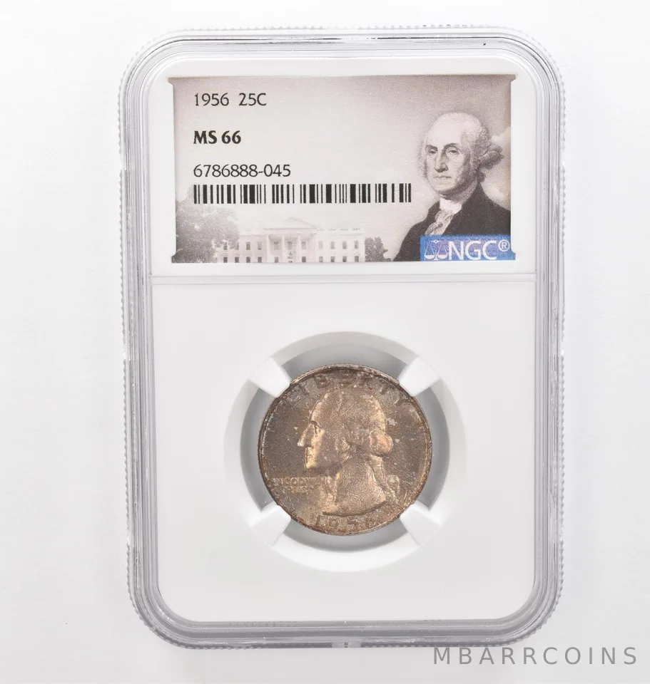 1956 Washington Quarter MS66 NGC Beautiful Tone *2267